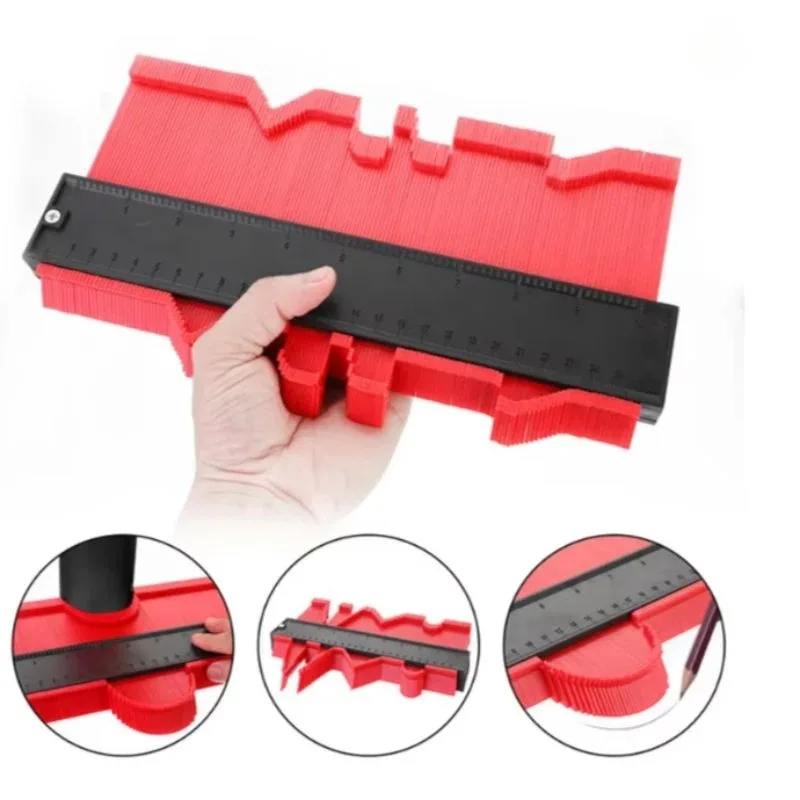 Profile Contour Gauge Line Copier Ruler Cutting Template Construction Woodworking Measuring Instrument Ceramic Tiling Tiles Tool