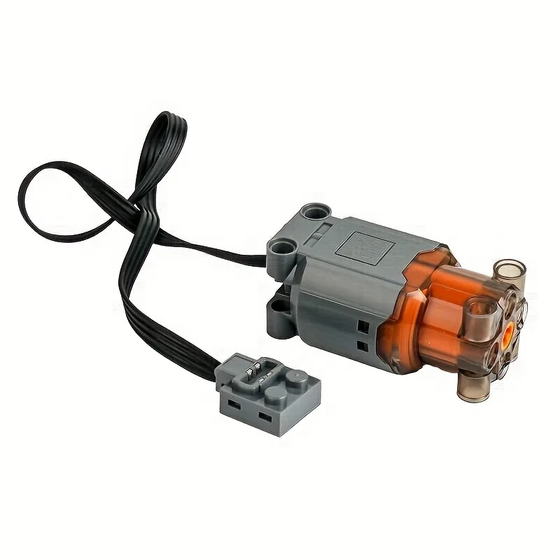 El grupo de maquinaria de tecnología MOC modifica el motor L, el motor de explosión negro, piezas de montaje PF de potencia, grupo de bloques de construcción, 2 piezas