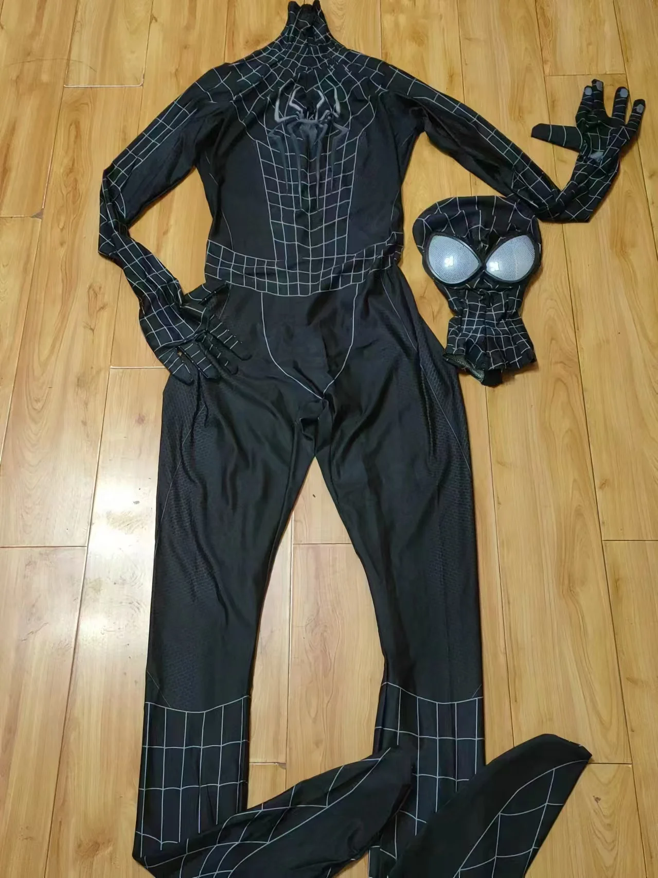 

Черный удивительный костюм на Хэллоуин TASM2 Zentai Косплей Костюм 3D принт Хэллоуин Костюм Боди Косплей Костюм