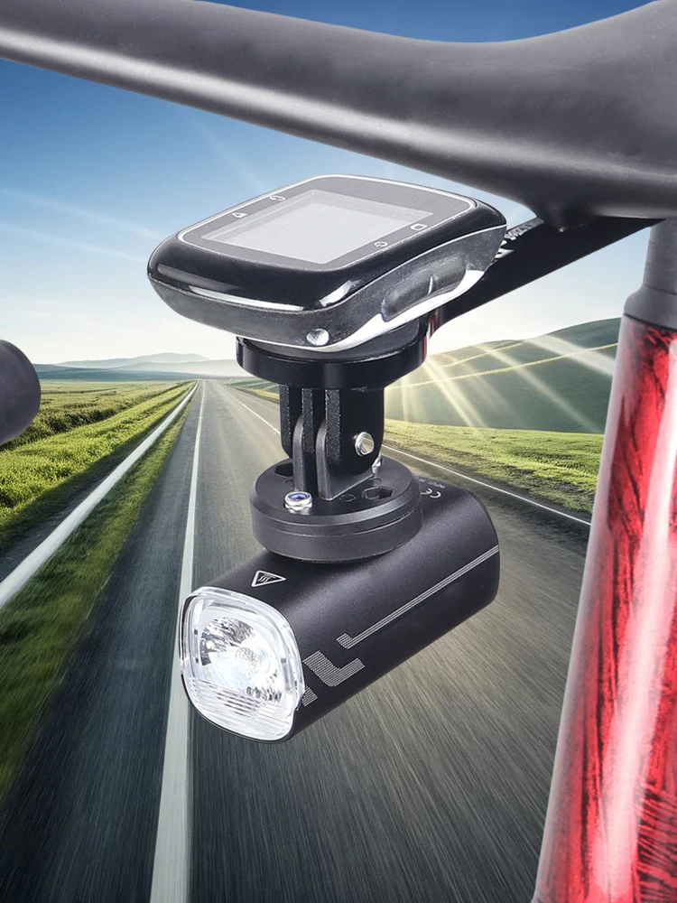 حامل كاميرا الدراجة الأمامية بزاوية قابلة للتعديل قاعدة تثبيت كمبيوتر الدراجة متعددة الوظائف للغارمين/XOSS/Magene/BlackBird/iGS #4