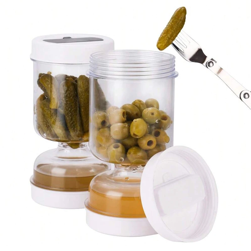 Pickles Jar with Liquid Separator 3
