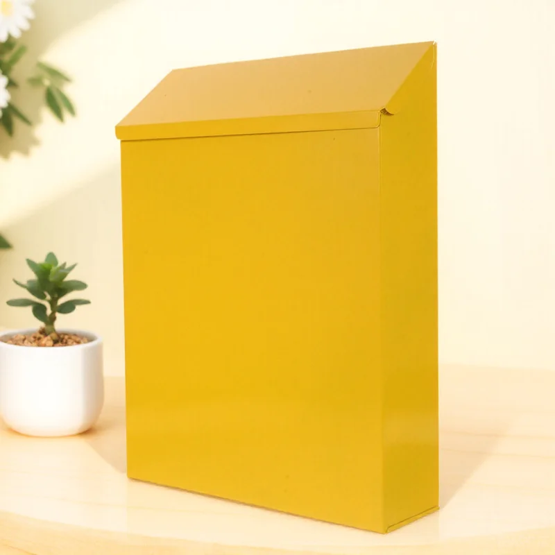 

1Pcs Creative Iron Post Box European Style Letter Box Durable Mail Storage Suggestion Case Lightweight Waterproof