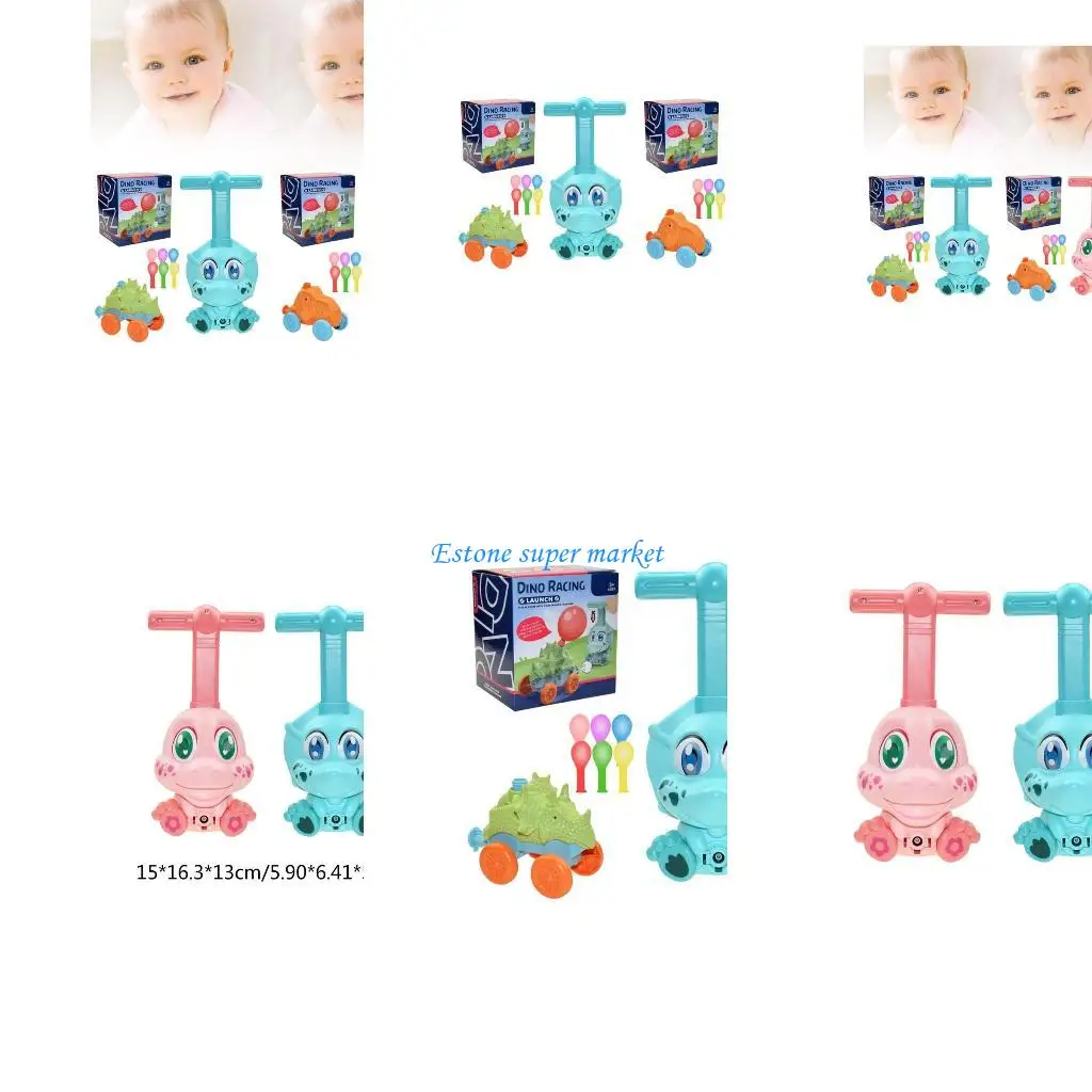 090B Power Balloon Launchers Ballonaangedreven autopomp voor auto's Racer voor creatief voertuig Speelgoedpuzzel Leuk speelgoed