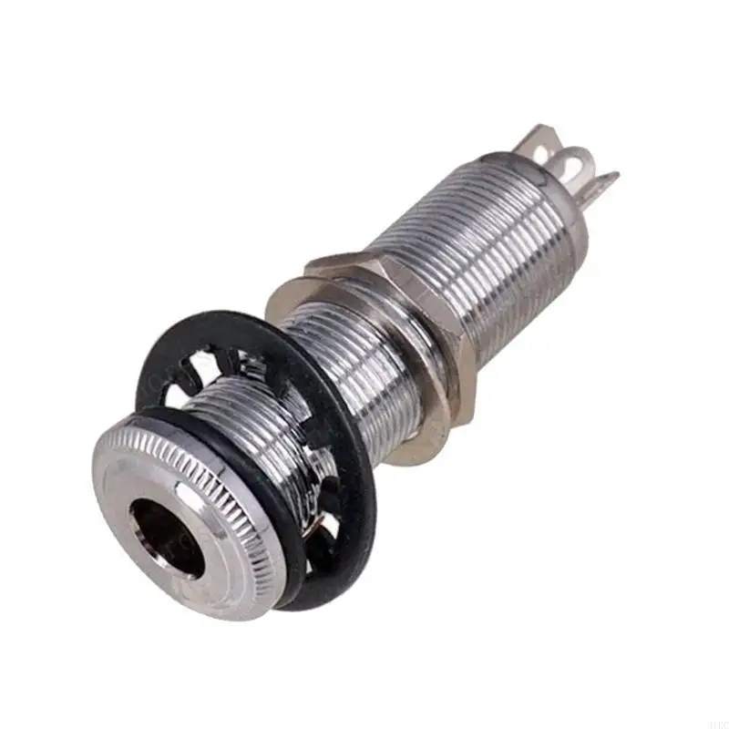  Guitar Barrels Jacks Cylinder Input Output Jacks Guitar Accessory Guitar Stereos Barrels Jacks Socket with 3 Pin