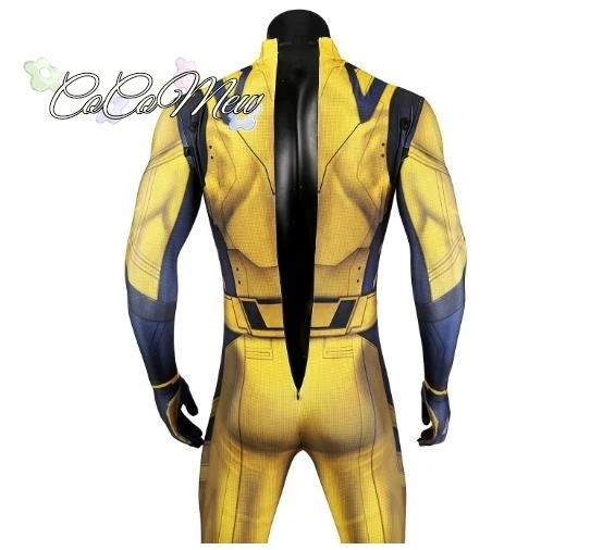 Wolverine Cosplay Costume James Howlett Jumpsuit Shoulder Armor Set 3D Printing Zentai Bodysuit Superhero Halloween Man Outfit
