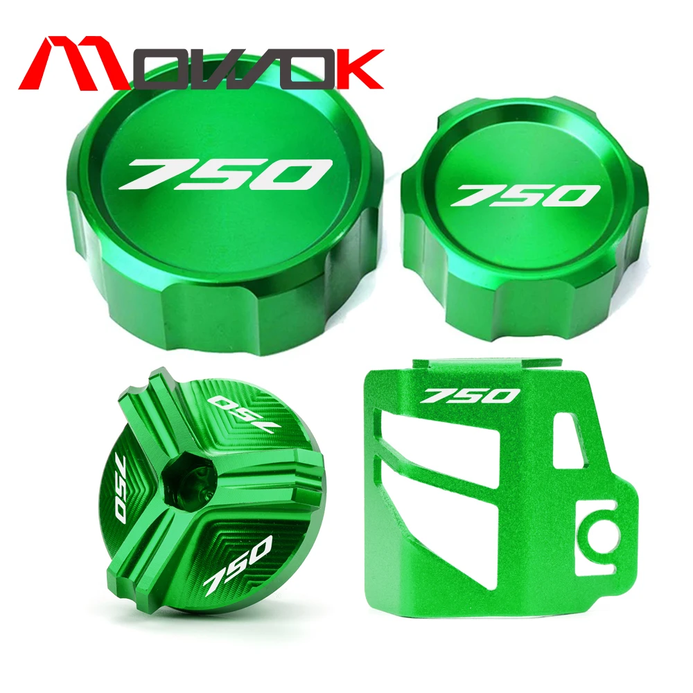 For KAWASAKI Z750 Z 750 Z750S 2005 2006 2007 2008 2009 2010 2011 2012 Motorcycle Front Rear Brake Reservoir Cover Oil Filler Cap