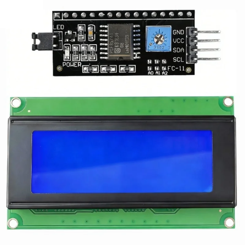 LCD2004 2004 LCD Module Blue Green Screen 20X4 Character LCD Display IIC I2C Serial Interface Adapter Module For Arduino