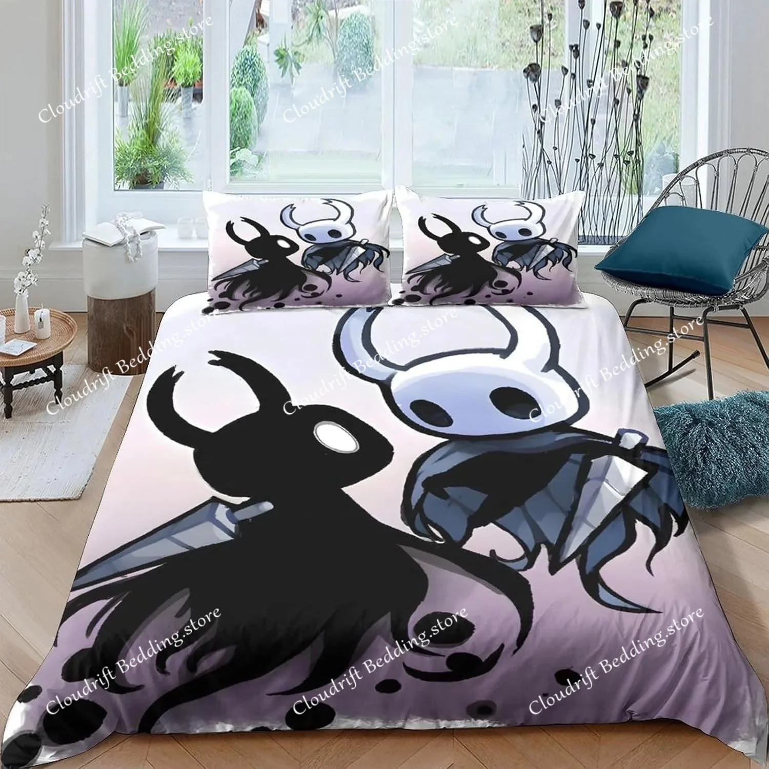 

Exquisite 3D Game Hollow Knight Wallpaper Gaming Digital Printing Bedding Set Duvet Cover Comforter Bed Girls Boys Gift