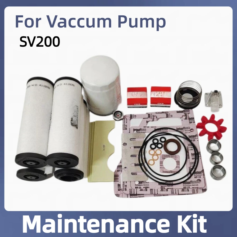 1set SV200 for LEYBOLD vacuum pump maintenance kit sealing kit two-stage rotary vane pump blade gasket fitting
