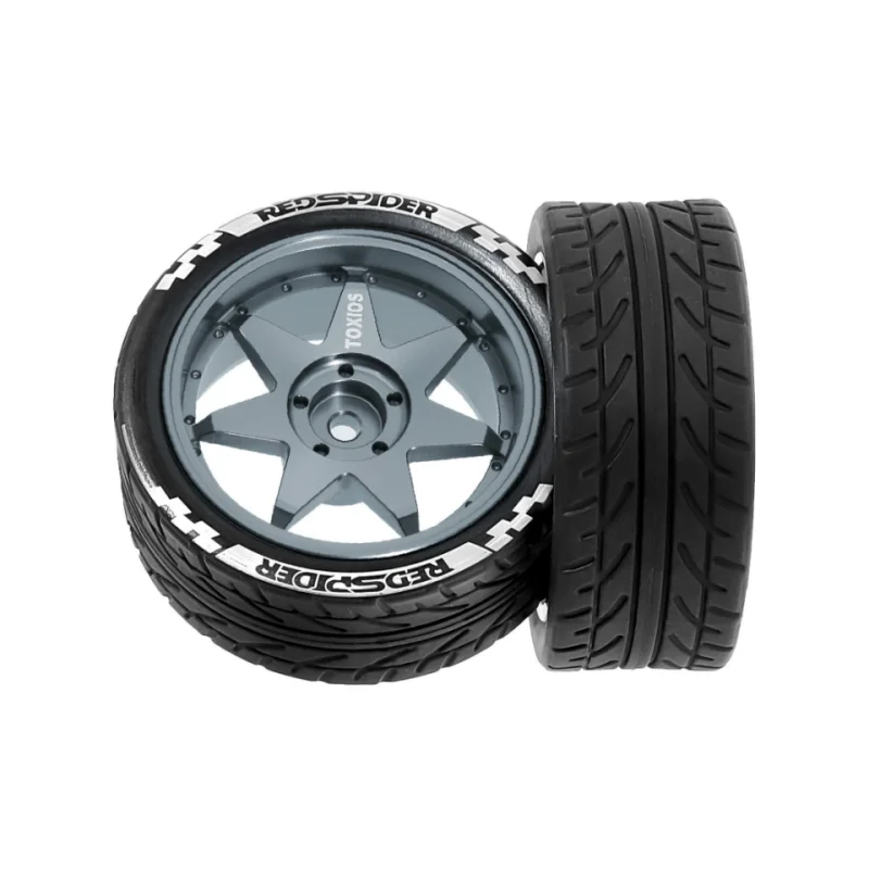 1/10 RC гоночные колеса, металлические колеса, 2,55 дюйма для Tamiya TT01 XV02 FW06 HPI Kyosho, детали для обновления радиоуправляемого игрушечного автомобиля