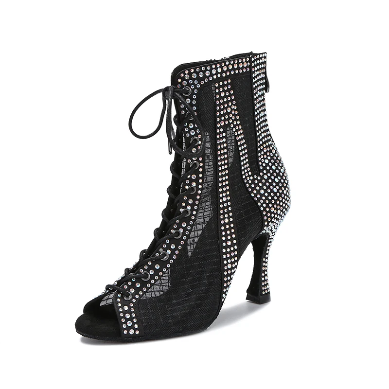 

LOOGTSHON/женские свадебные туфли, танцевальная обувь для сальсы, женские сандалии на платформе, серебряные танцевальные туфли со стразами