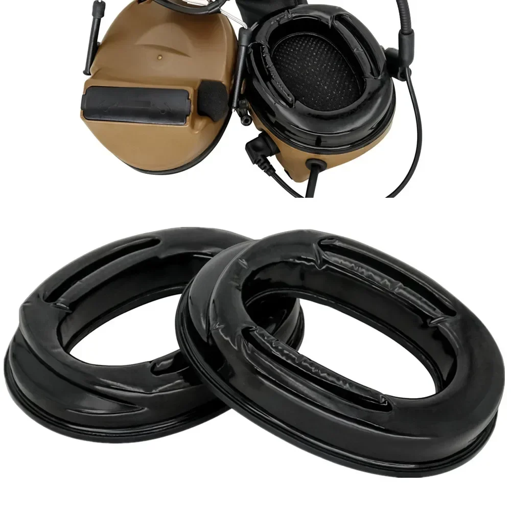 Almohadillas de Gel HEARGEAR para auriculares tácticos Comtac, auriculares de tiro Airsoft COMTA I II III, auriculares de caza con reducción de ruido