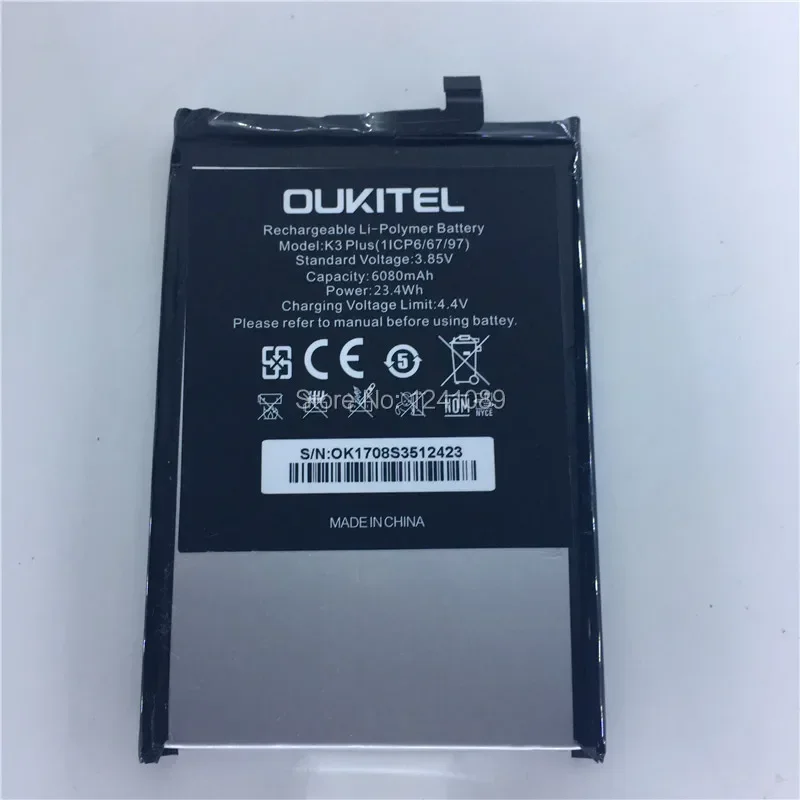 

Mobile phone battery for OUKITEL K3 battery 6000mAh Long standby time High capacit for OUKITEL Mobile Accessories