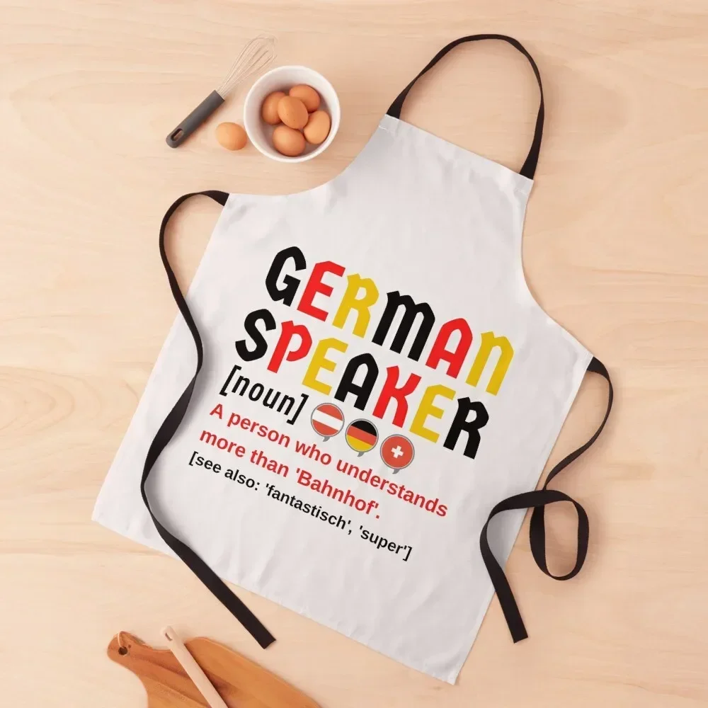 Awesome German Speaker Funny Definition Apron Waterproof women Kitchen Items men Apron