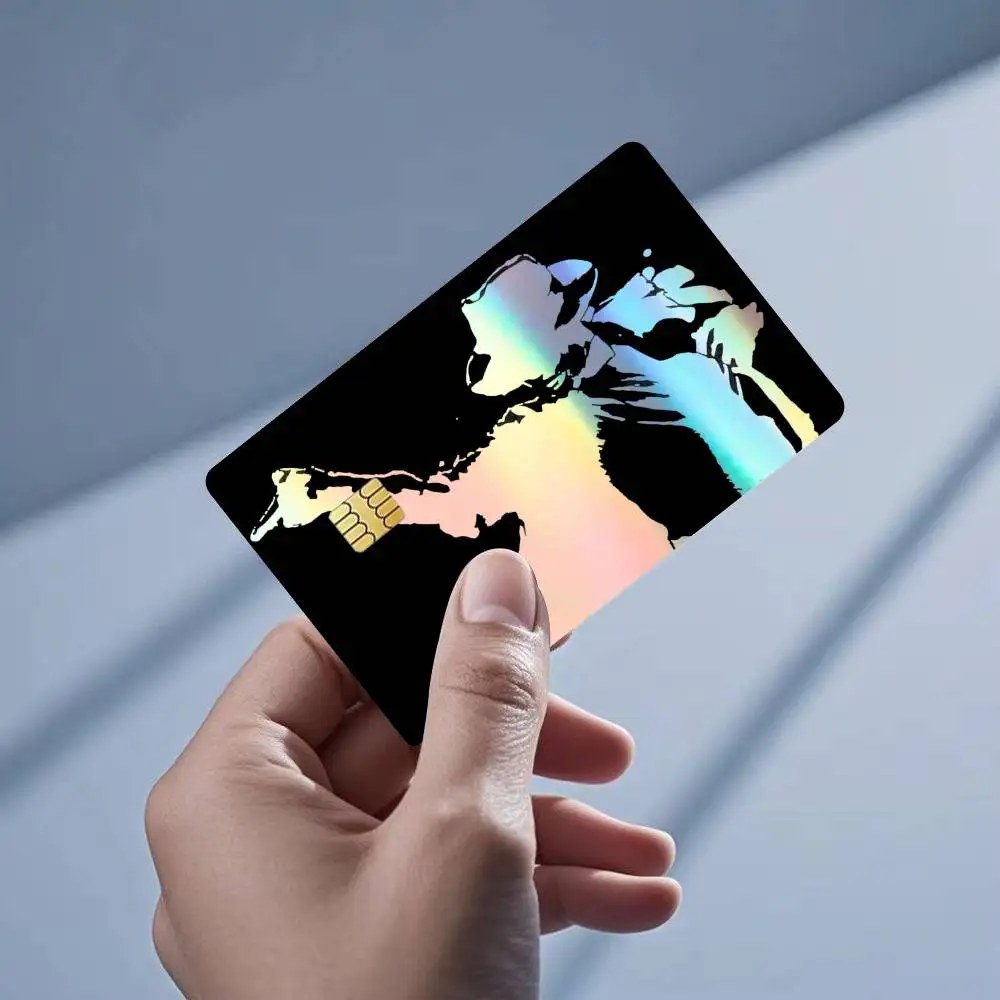 Michael Jackson Laser Holographic No Fade Credit Bank Debit Card Skin Sticker Film
