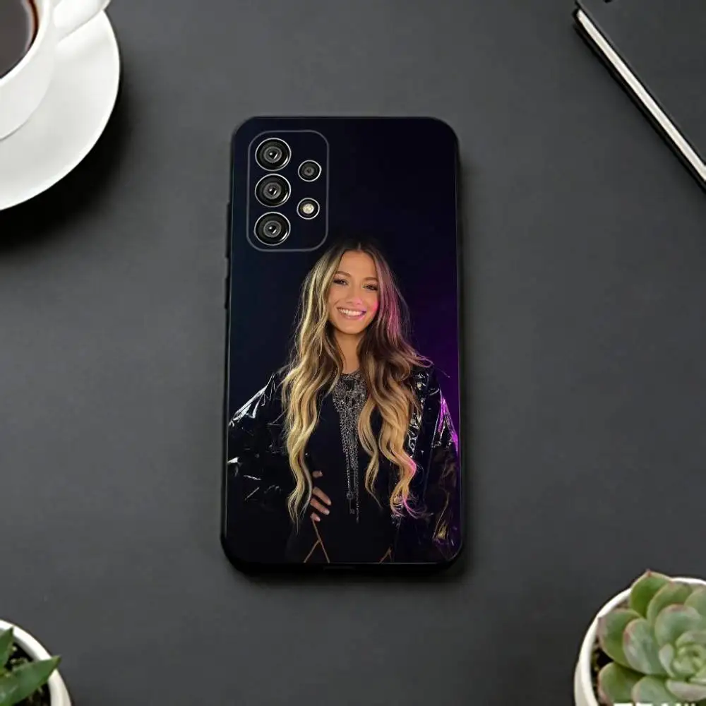 S-Sophia Bauckloh Singer Phone Case Black Silicone Soft For Samsung S25,S24,S21,S22,S23,S30,Ultra,S20,Plus,Fe,Lite