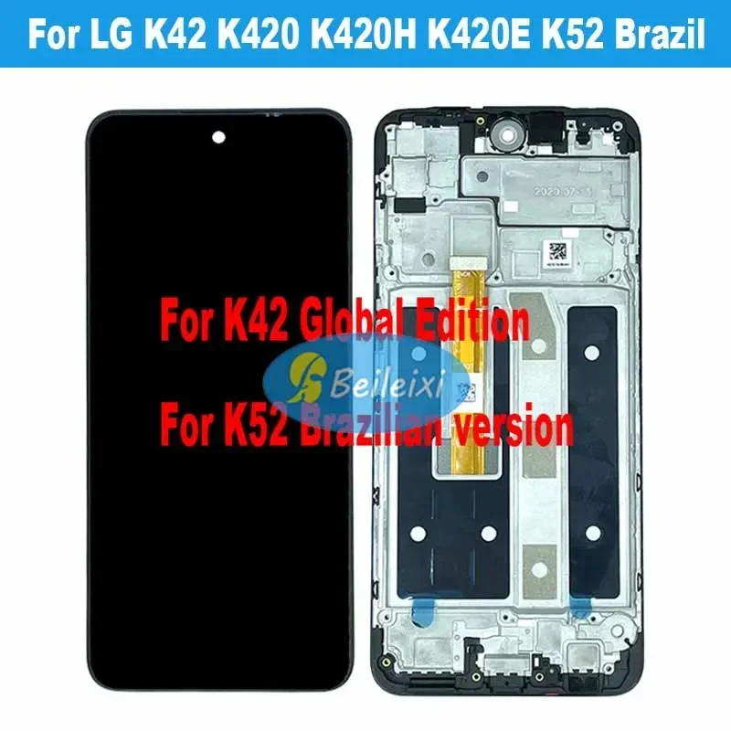 

For LG K42 K420 K420H K420E K420Y K420HM K420YM K420EMW LCD Display Touch Screen Digitizer Assembly For LG K52 in Brazil LCD