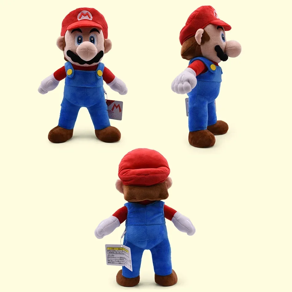 Mario juguetes de peluche Luigi juguetes de peluche muñeca de Anime Plushie para niños gran regalo de cumpleaños de Navidad para niños