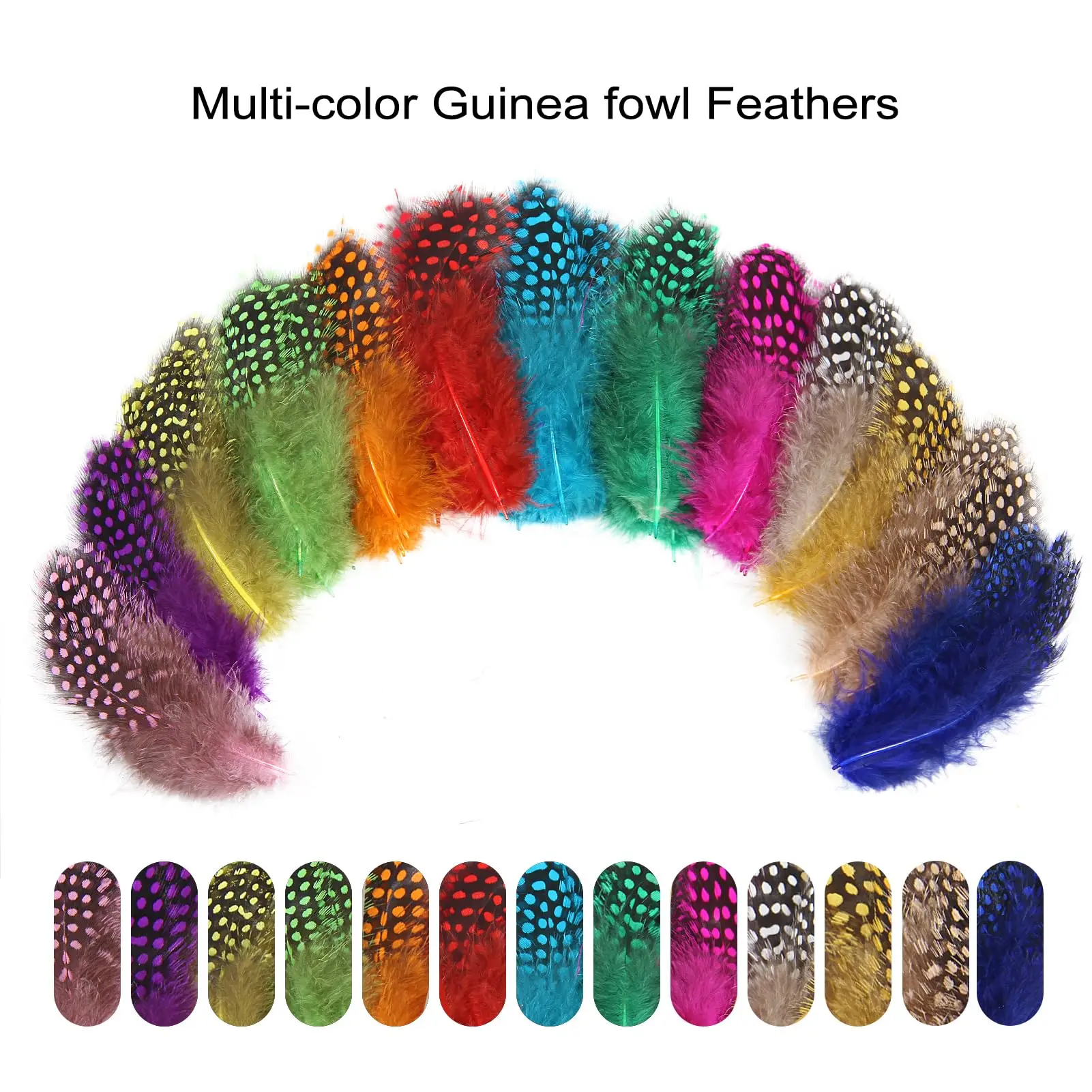 Penas de frango manchadas coloridas, 5-10cm, penas naturais em massa para artesanato diy, roupas, chapéus, joias, decoração de festa de casamento