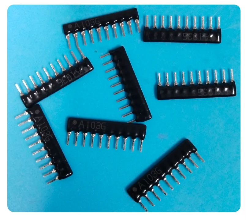 20PCS 222/512/473/472/G/J 1K 10K 100K 2.2K 5.1K 47K 4.7K Resistance 10Pin Network Resistors A10-102/103/104/