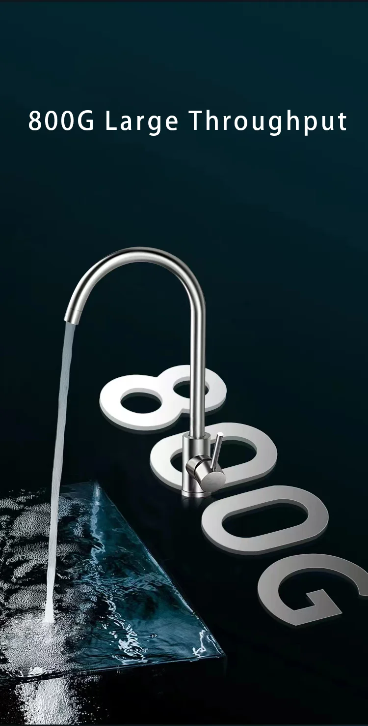 High End TDS RO 800GPD Water Purifier Water Filter With Alkaline ph 8 HOME