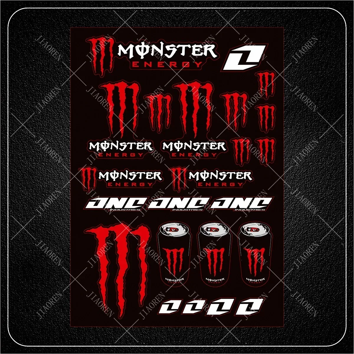 Pegatina reflectante Monster Energy con logotipo, calcomanía de motocicleta para Yamaha Ktm Suzuki Kawasaki Honda