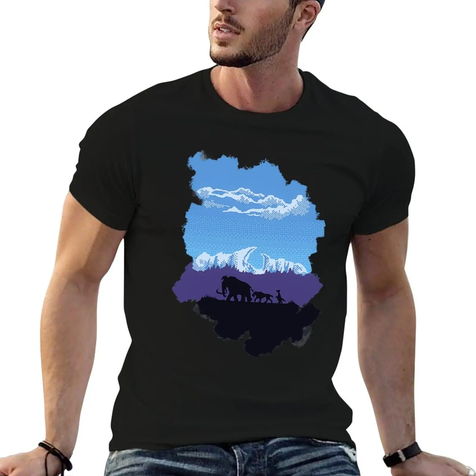 

Ice Age Pixel Age T-Shirt t shirt man cotton t shirts for man graphic funny T-Shirt