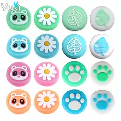 YuXi 4pcs Silicone Caps Analog Thumb Stick Grips for NS Switch / Lite Joy Con Controller Joystick Cap Skin Rubber Cover