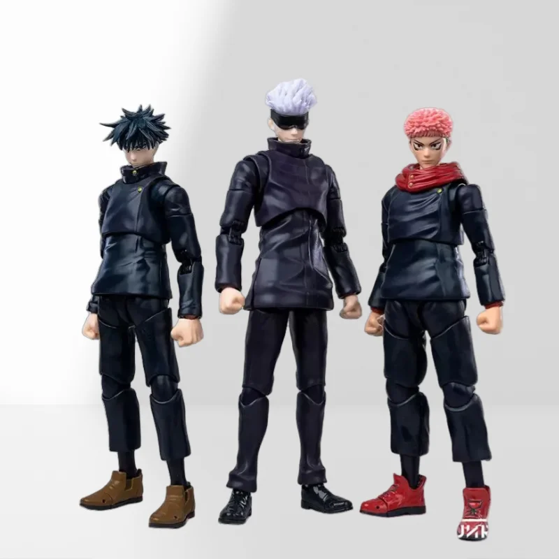 Jujutsu Lijn SHF 15cm Pvc Satoru Wederzijdse Hulp Kojo Yuji Fushiguro Megumi Acchion Anime Figuur Collectible Speelgoed Decoratie Technieken ft