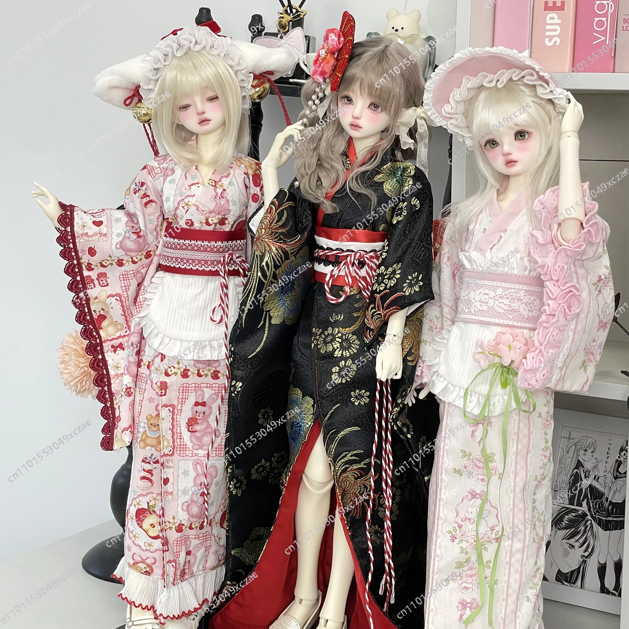 

Suitable for four-point bjd baby clothes Ancient Showa cute kimono big four general four BJD baby clothes