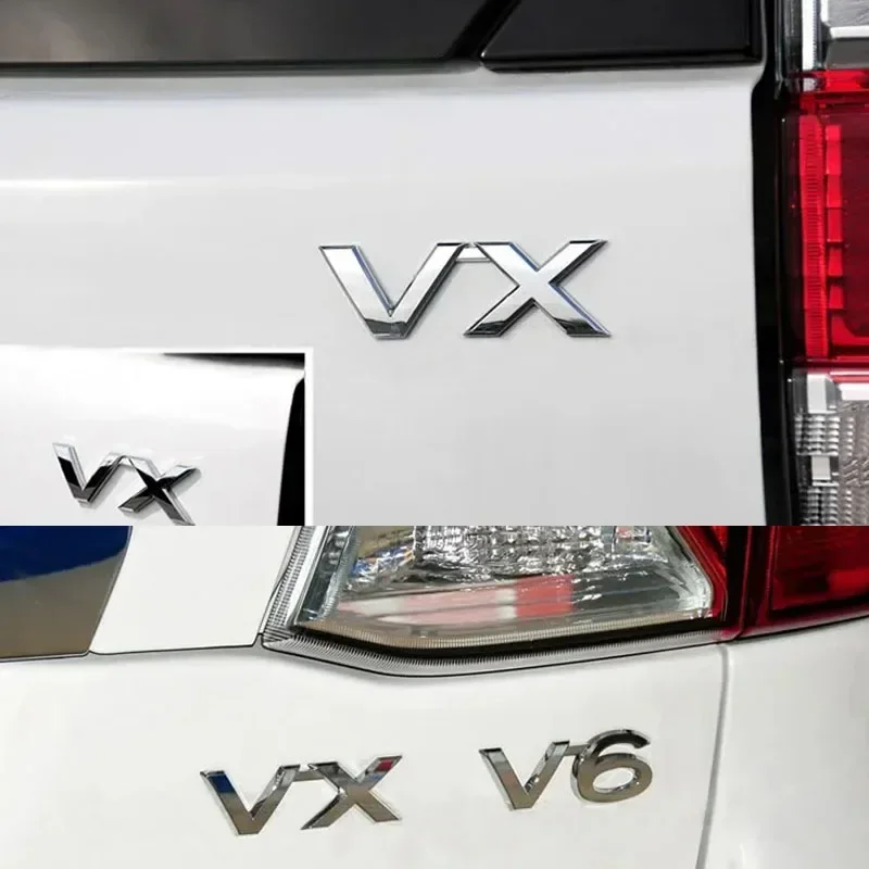 3D Premium VX V X Badge Sticker For Japan Japanese SUV Off Road car Engine Hood Fender trunk Tail Rear Decal Emblem