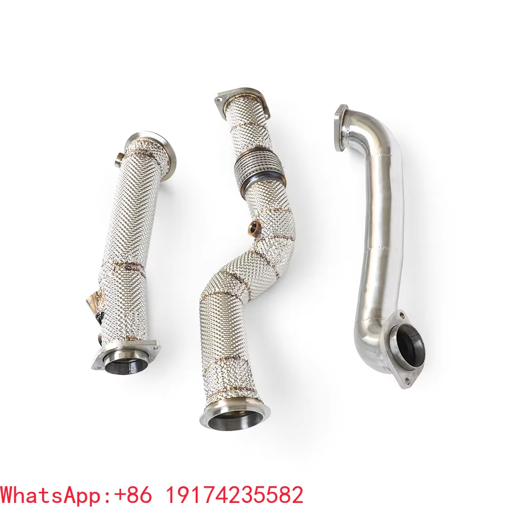 

Direct Exhaust Downpipe with Insulation for BMW M3 M4 G80 G82 3.0T 2019-2023 Exhaust System