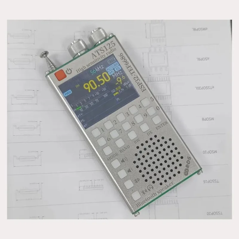 Portable ATS125 High Sensitivity Multifunctional Bluetooth Radio Built in 2500mah Battery