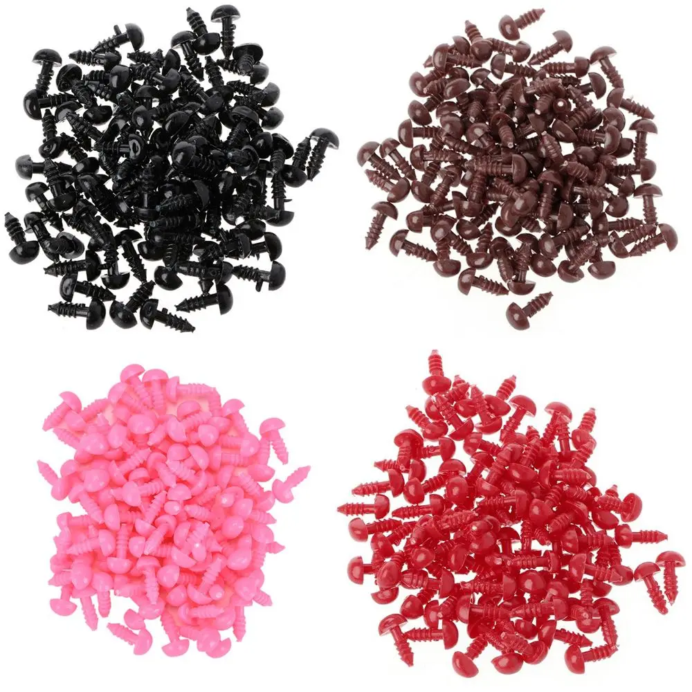 100pcs Plastic DIY Safety Nose Buttons Triangle Noses for Dolls Toys Bear Doll Toy Accessories Safety Parts Nose Accessories