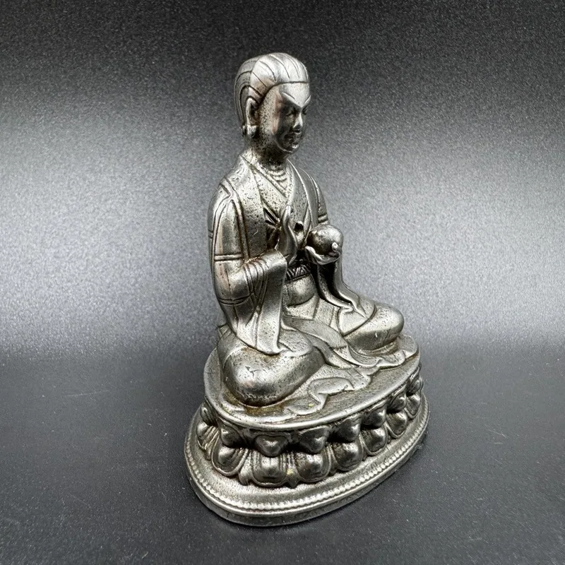 Tiantie Tantric Second Patriarch Somanzi Mo Buddha Ornament, Fuding Worship Statue, Bronze Artifacts, Antique Col