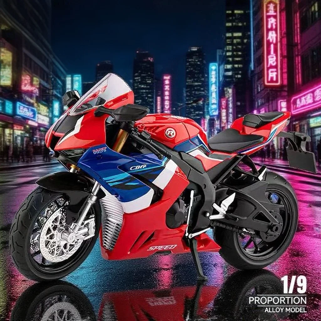 

1:9 Honda CBR1000 RR1000 Motorcycle Model Toy Car Shock Absorption Supportable Tripod Alloy Motor Models Kids Ornament Toys