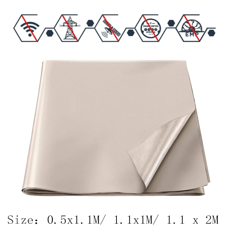 1-2m Anti-scanning Anti-static Cloth Fabric For Linings Shielding Durable Anti-Radiation Electromagnetic Fabric