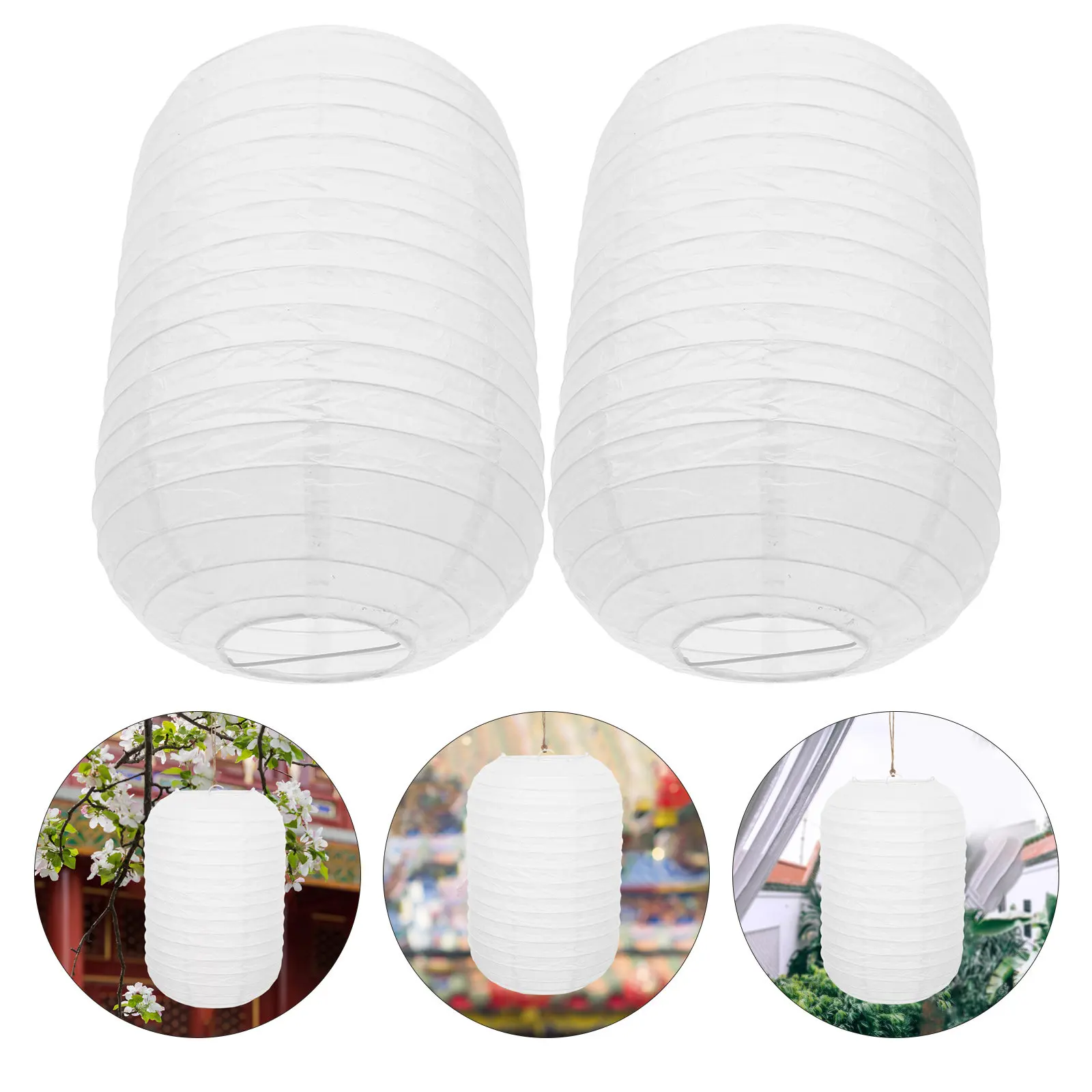 

2Pcs Bright Color Japanese Style Foldable Lanterns Paper Hanging Lanterns for Party Decor Outdoor Barbecue Restaurant Home