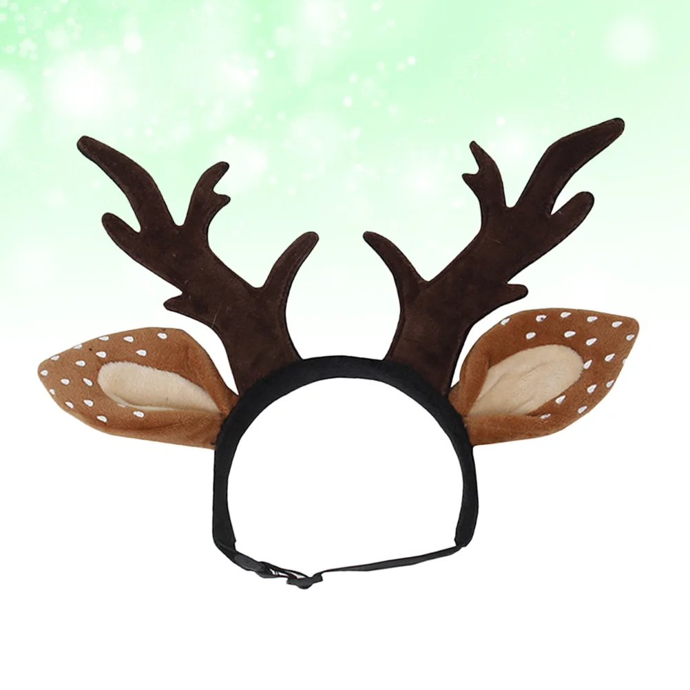 

Adorable Design Christmas Head for Cat Dog Costume Headband Deer Ear Plush Material Hair Accessory