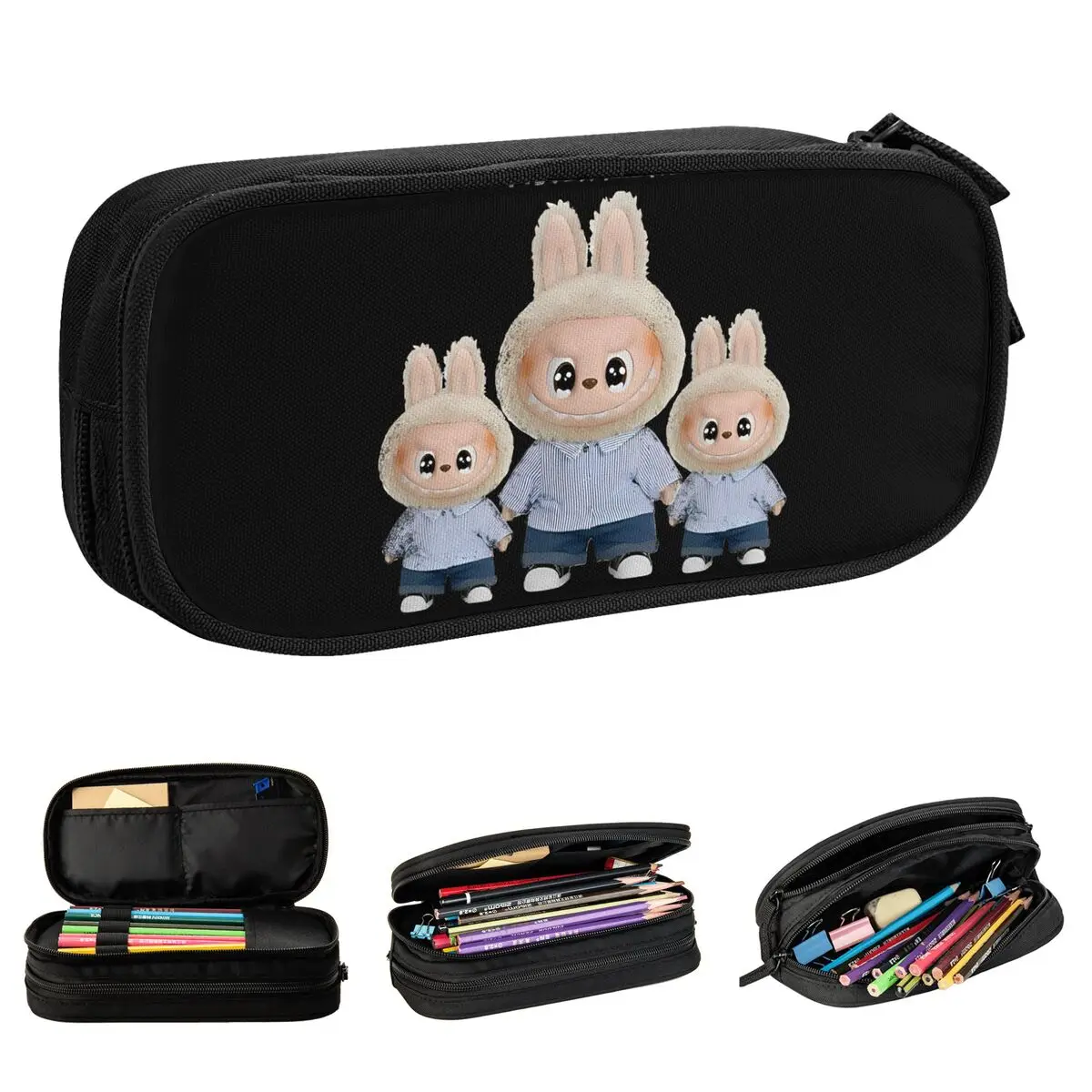 

Cute LABUBU Monster Pencil Cases New Pen Holder Bag Girls Boys Large Storage Office Gift Pencilcases