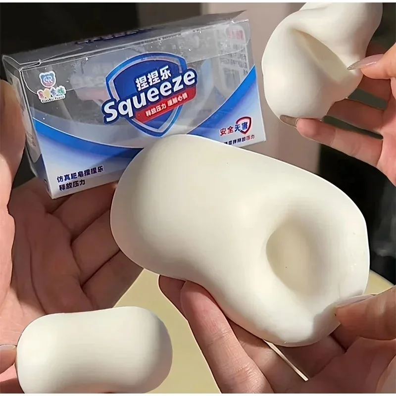 Balle de savon ASMR craquante, jouet anti-stress souple à presser, jouet sensoriel anti-anxiété, jouet de décompression pour les mains