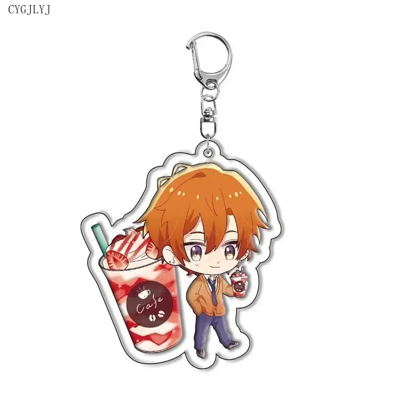 New Anime Sasaki to Myyano Acrylic Keychain Miyano Yoshikazu Sasasaki Shumei Hirano Key Chain For Students Jewelry Cosplay Props