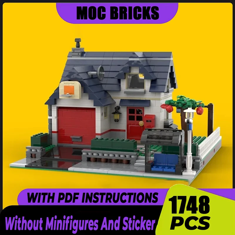 Modular City Building Moc Building Bricks Apple Tree House Model Technology Modular Blocks Gifts Christmas Toy DIY Sets Assembly