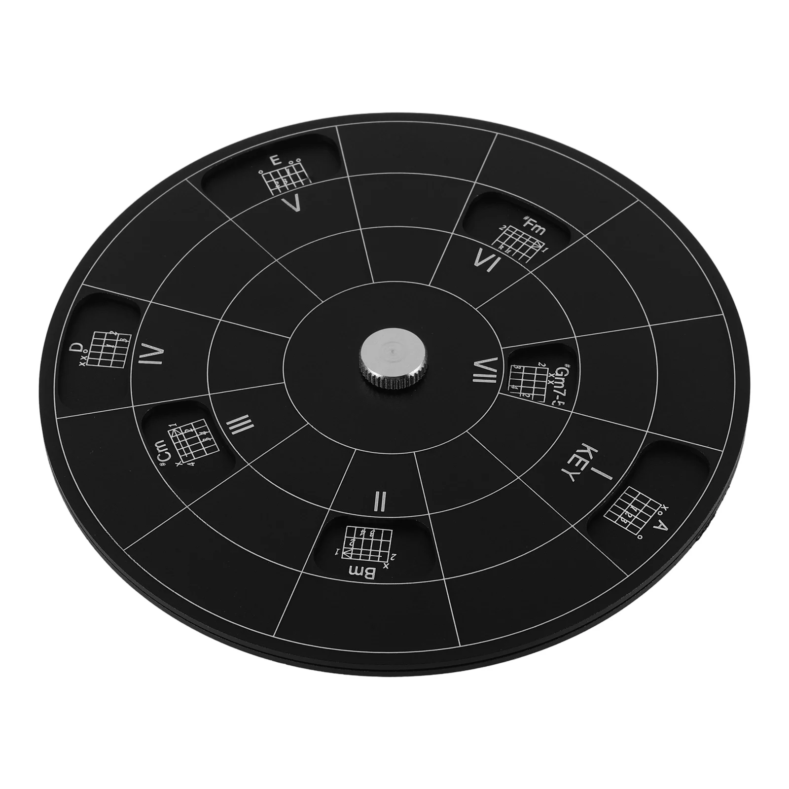 

Guitar Chord Plate Melody Tool Circle Aluminum Alloy Music Theory Learning Sturdy Materials Professional Practical