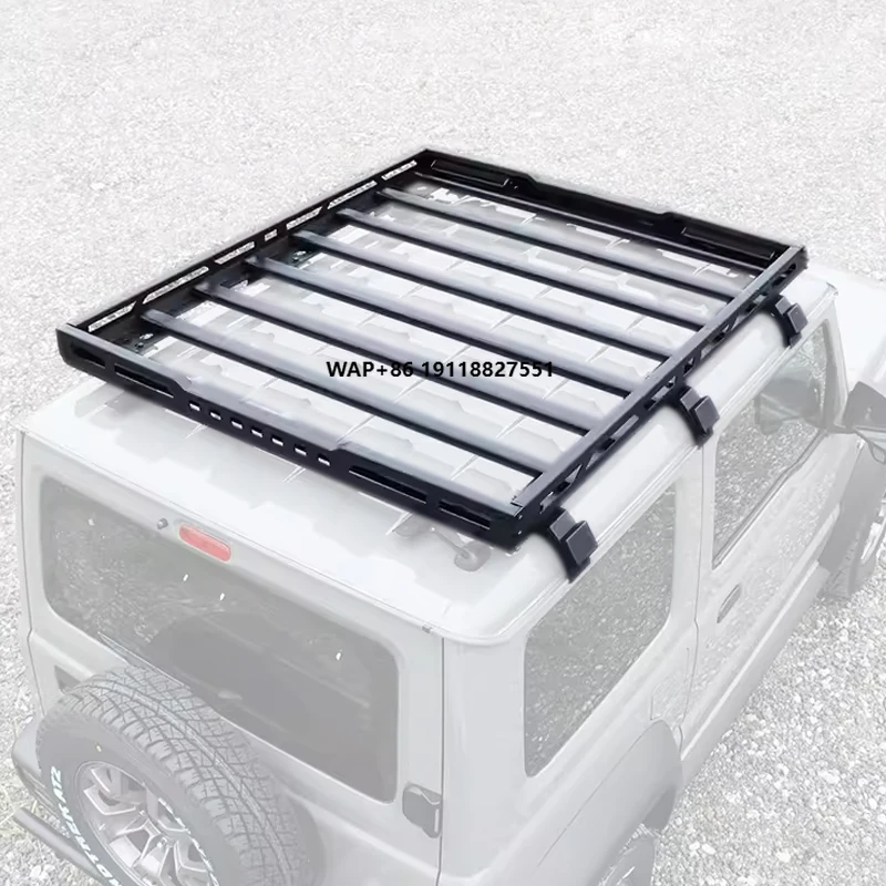 

New Aluminum Alloy Body Parts Rooftop Carrier Removable Luggage Roof Rack for Jimny Accessories JB64 JB74