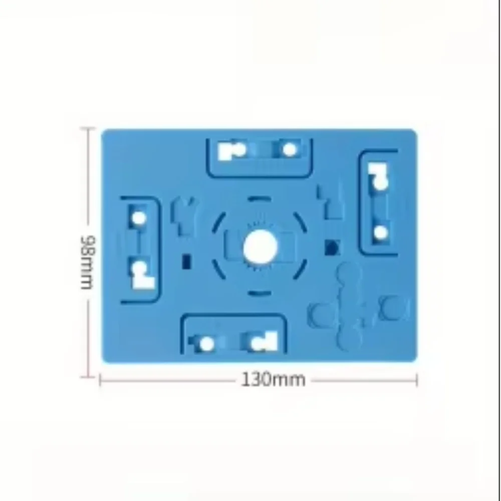 Blue Magnetic Silicone Repair Mat Anti‑slip Disassembly Tray Screw Storage Pad for Phone & Soldering Protection Work