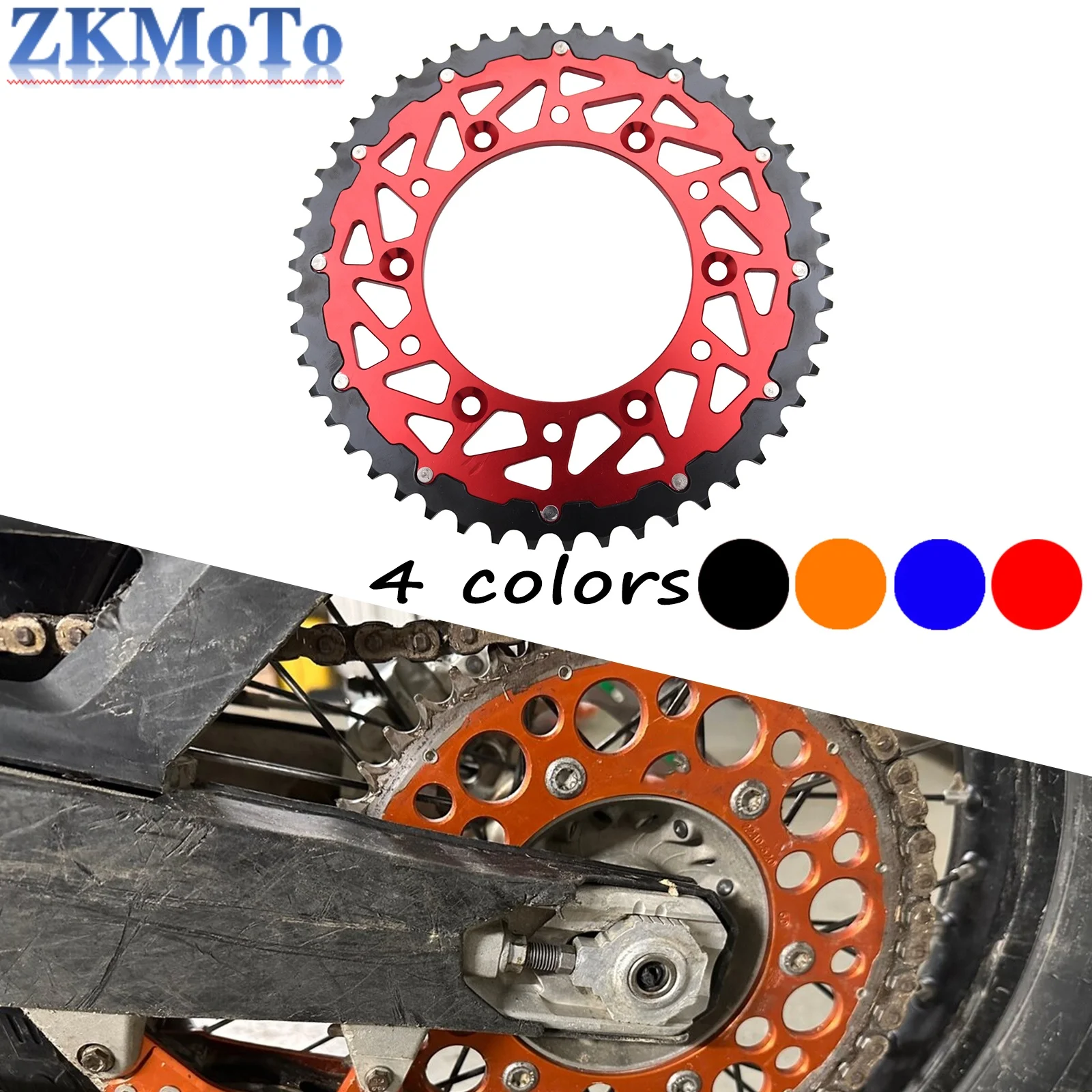 

Motorcycle CNC Rear Chain Sprocket 50T 52T For KTM EXC200 EXC250 EXC300 EXC EXCF SX SXF XC XCF 125-530 540 560 620 660 690 790