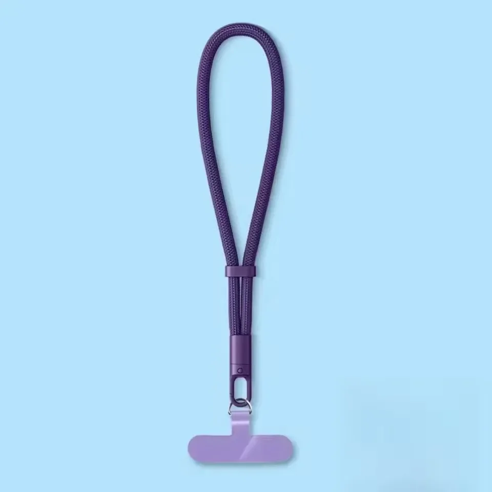 Universelles, verstellbares Handy-Lanyard, kurzes Handgelenkband mit selbstsicherndem Anti-Drop-Design, langlebiges Polyester-Telefonband