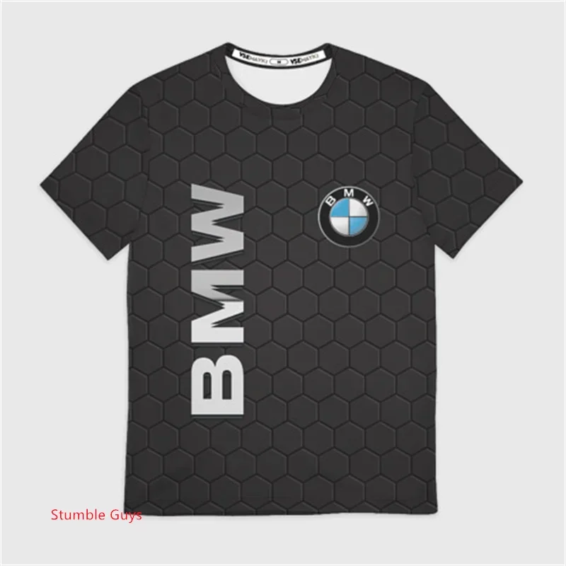الصيف BMW الرجال تي شيرت ملابس بأكمام قصيرة عارضة الرياضة دراجة نارية سباق M قوة السيارات العلامة التجارية الملابس