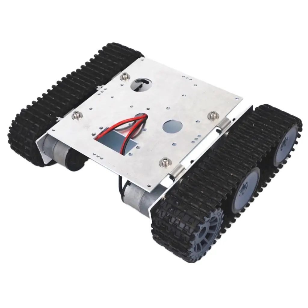 DIY用DC 9付きRC追跡ロボットプラットフォームアルミニウム合金シャーシ